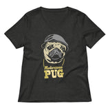 Notorious PUG Women's V-Neck Tee