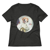 Astrodog Women's V-Neck Tee