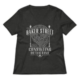 Baker Street Consulting Detective Women's V-Neck Tee