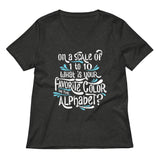 Favorite Color In The Alphabet Women's V-Neck Tee