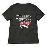 Necessity Is The Mother Women's V-Neck Tee