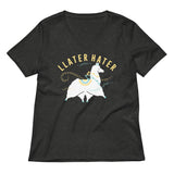 Llater Hater Women's V-Neck Tee