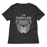 I'm Thrilled Women's V-Neck Tee