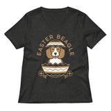 Easter Beagle Women's V-Neck Tee
