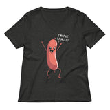 I'm The Wurst Women's V-Neck Tee