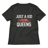 Just A Kid From Queens Women's V-Neck Tee