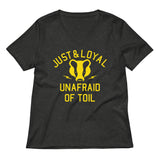 Just And Loyal, Unafraid Of Toil Women's V-Neck Tee