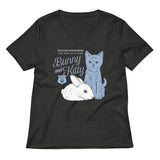 Bunny And Kitty Women's V-Neck Tee