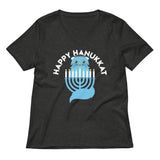 Happy Hanukkat Women's V-Neck Tee