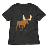 Moosestache Women's V-Neck Tee
