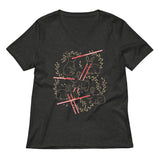 Laser Buns Women's V-Neck Tee