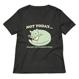 Not Today Probably Not Tomorrow Either Women's V-Neck Tee