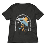 My Favorite Hobby Is Hiding From My Problems Women's V-Neck Tee
