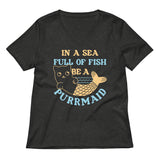 Be A Purrmaid Women's V-Neck Tee