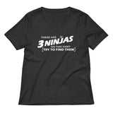 3 Ninjas Women's V-Neck Tee
