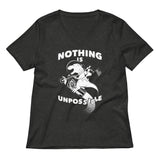 Nothing Is Unpossible Women's V-Neck Tee