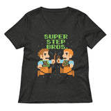 Super Step Bros Women's V-Neck Tee