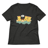 Pizza Campfire Story Women's V-Neck Tee