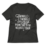 Point Me To The Nearest Bar Women's V-Neck Tee