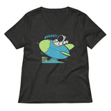 Space Ride Women's V-Neck Tee