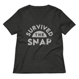 Survived The Snap Women's V-Neck Tee