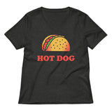 Taco Is A Hotdog Women's V-Neck Tee