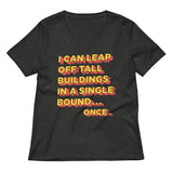Tall Buildings In A Single Bound Women's V-Neck Tee