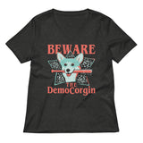 The DemoCorgin Women's V-Neck Tee