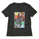 The Queen Of Books Women's V-Neck Tee