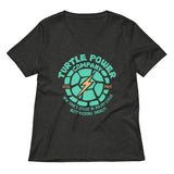 Turtle Power Company Women's V-Neck Tee