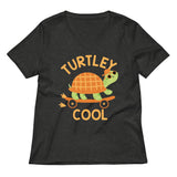 Turtley Cool Women's V-Neck Tee
