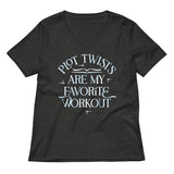 Plot Twists Are My Favorite Workout Women's V-Neck Tee