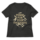 Penne For Your Thoughts Women's V-Neck Tee