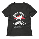 Dire Wolf Nature Preserve Women's V-Neck Tee
