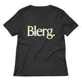 Blerg Women's V-Neck Tee