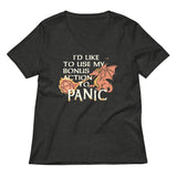 I'd Like To Use My Bonus Action To Panic Women's V-Neck Tee