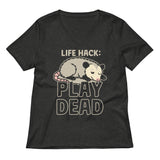 Life Hack Play Dead Women's V-Neck Tee