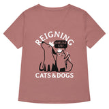 Reigning Cats And Dogs Women's V-Neck Tee