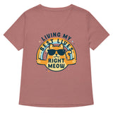 Living My Best Lives Right Meow Women's V-Neck Tee