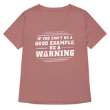Be A Warning Women's V-Neck Tee