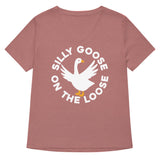 Silly Goose On The Loose Women's V-Neck Tee