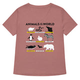 Animals Of The World Women's V-Neck Tee