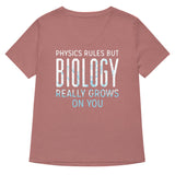 Biology Really Grows On You Women's V-Neck Tee