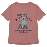 Born To Dilly Dally Forced To Pick Up The Pace Women's V-Neck Tee