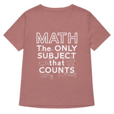 Math The Only Subject That Counts Women's V-Neck Tee
