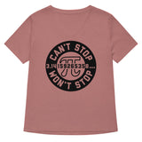 Can't Stop Won't Stop Women's V-Neck Tee