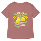 Life's Lemon Farm Women's V-Neck Tee