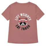 Lift Weights Eat Trash Women's V-Neck Tee