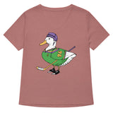 Mighty Duck Women's V-Neck Tee