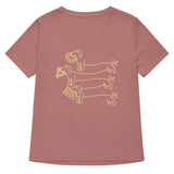 Puptical Illusion Women's V-Neck Tee